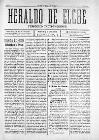 Heraldo de Elche :  Periódico Independiente. Núm. 12, 20 de julio de 1907