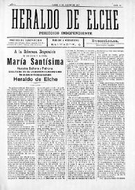 Heraldo de Elche :  Periódico Independiente. Núm. 16, 17 de agosto de 1907