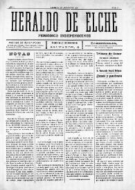 Heraldo de Elche :  Periódico Independiente. Núm. 17, 24 de agosto de 1907