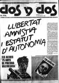 Dos y Dos : Revista Valenciana de Información General. Núm. 1 y 2, 16 y 25 de mayo de 1976