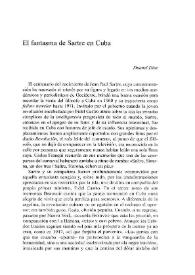 El fantasma de Sartre en Cuba  	