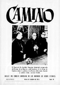 Camino: Boletín del Consejo Diocesano de los Hombres de Acción Católica. Núm. 10, octubre de 1955