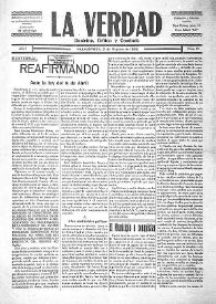 La Verdad : doctrina, crítica y combate (Villajoyosa). Núm. 10, 3 de septiembre de 1932