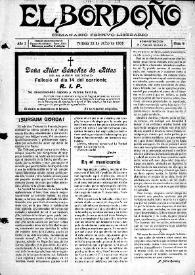 El Bordoño : Semanario Festivo-Literario. Núm. 6, 22 de julio de 1906