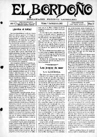 El Bordoño : Semanario Festivo-Literario. Núm. 17, 7 de octubre de 1906
