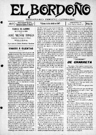 El Bordoño : Semanario Festivo-Literario. Núm. 44, 14 de abril de 1907