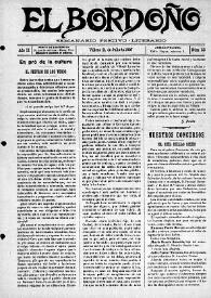 El Bordoño : Semanario Festivo-Literario. Núm. 58, 21 de julio de 1907
