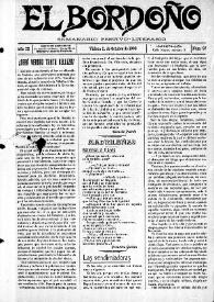 El Bordoño : Semanario Festivo-Literario. Núm. 97, 11 de octubre de 1908