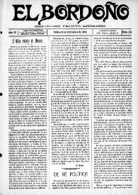 El Bordoño : Semanario Festivo-Literario. Núm. 101, 8 de noviembre de 1908