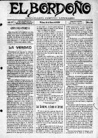 El Bordoño : Semanario Festivo-Literario. Núm. 103, 10 de enero de 1909