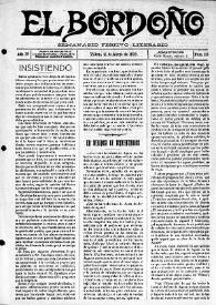 El Bordoño : Semanario Festivo-Literario. Núm. 113, 21 de marzo de 1909