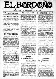 El Bordoño : Semanario Festivo-Literario. Núm. 127, 27 de junio de 1909