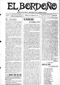 El Bordoño : Semanario Festivo-Literario. Núm. 141, 16 de marzo de 1913