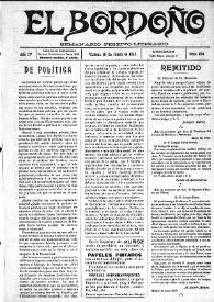 El Bordoño : Semanario Festivo-Literario. Núm. 154, 15 de junio de 1913