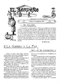 El Bordoño : Semanario Festivo-Literario. Núm. extraordinario de Fiestas, 5 de septiembre de 1913