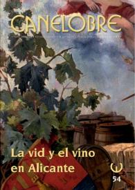 Canelobre, 54 (invierno 2008-2009). La vid y el vino en Alicante