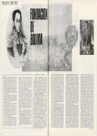 Bolivia 1825-1975. Fundación de Bolivia. Del pensamiento de Sucre