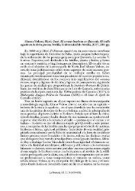 La Perinola : revista de investigación quevediana. Número 13 (2009). Reseñas