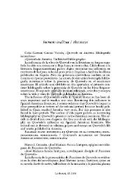 La Perinola : revista de investigación quevediana. Número 13 (2009). Noticias