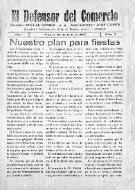 El Defensor del Comercio (Alicante). Núm. 3, 30 de junio de 1927