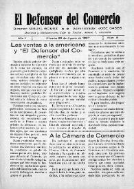 El Defensor del Comercio (Alicante). Núm. 8, 20 de agosto de 1927