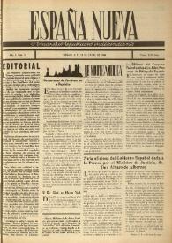 España nueva : Semanario Republicano Independiente. Año II, núm. 8, 12 de enero de 1946