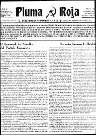 Pluma Roja : Órgano del Radio Comunista. Núm. 27, 21 de agosto de 1937