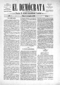 El Demócrata (Villena, Alicante)
. Núm. 3, 31 de agosto de 1890