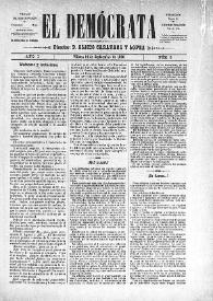 El Demócrata (Villena, Alicante)
. Núm. 5, 14 de septiembre de 1890