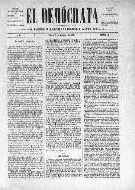 El Demócrata (Villena, Alicante)
. Núm. 8, 5 de octubre de 1890