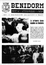 Benidorm : Boletín del Ayuntamiento de la Villa. Núm. 15, noviembre de 1960
