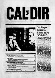 Cal Dir : Òrgan Central del Partit Comunista del País Valencià. Núm. 0, 15 de març de 1977