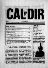 Cal Dir : Òrgan Central del Partit Comunista del País Valencià. Núm. 1, 25 de març de 1977