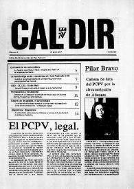 Cal Dir : Òrgan Central del Partit Comunista del País Valencià. Núm. 3, 10 d'abril de 1977