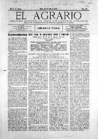 El Agrario : Periódico Defensor de Todos los Intereses Agrícolas. Órgano de la Federación de los Sindicatos Agrícolas de La Marina. Núm. 39, 30 de junio de 1927