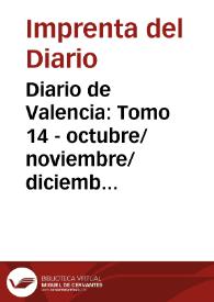 Diario de Valencia: Tomo 14 - octubre/noviembre/diciembre 1793