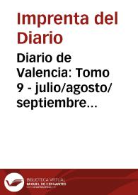 Diario de Valencia: Tomo 9 - julio/agosto/septiembre 1792
