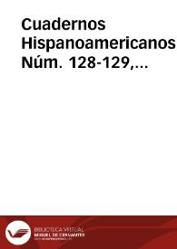 Cuadernos Hispanoamericanos. Núm. 128-129, agosto-septiembre 1960
