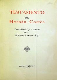 Testamento de Hernán Cortés