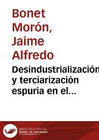Desindustrialización y terciarización espuria en el departamento del Atlántico, 1990-2005