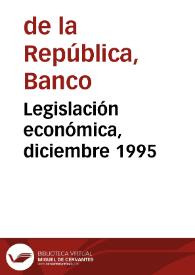 Legislación económica, diciembre 1995