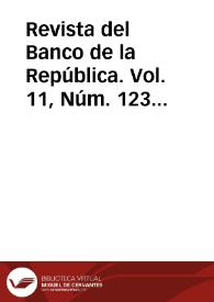 Revista del Banco de la República. Vol. 11, Núm. 123 (enero 1938)