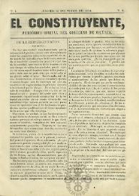 El Constituyente : Periódico Oficial del Gobierno de Oaxaca
. Tomo I, núm. 6, jueves 15 de mayo de 1856