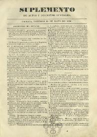 El Constituyente : Periódico Oficial del Gobierno de Oaxaca
. Suplemento de actos y decretos oficiales, domingo 18 de mayo de 1856