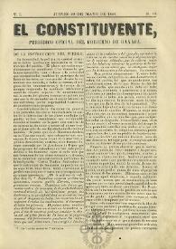 El Constituyente : Periódico Oficial del Gobierno de Oaxaca
. Tomo I, núm. 10, jueves 29 de mayo de 1856
