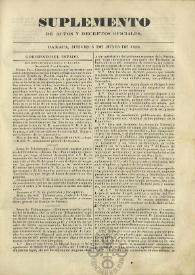 El Constituyente : Periódico Oficial del Gobierno de Oaxaca
. Suplemento de actos y decretos oficiales, jueves 5 de junio de 1856