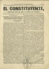 El Constituyente : Periódico Oficial del Gobierno de Oaxaca
. Tomo I, núm. 13, domingo 8 de junio de 1856