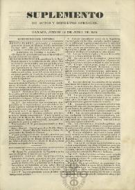 El Constituyente : Periódico Oficial del Gobierno de Oaxaca
. Suplemento de actos y decretos oficiales, jueves 12 de junio de 1856