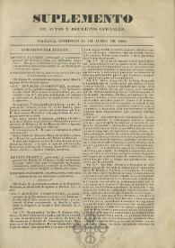 El Constituyente : Periódico Oficial del Gobierno de Oaxaca
. Suplemento de actos y decretos oficiales, domingo 15 de junio de 1856