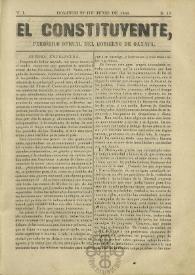 El Constituyente : Periódico Oficial del Gobierno de Oaxaca
. Tomo I, núm. 17, domingo 22 de junio de 1856